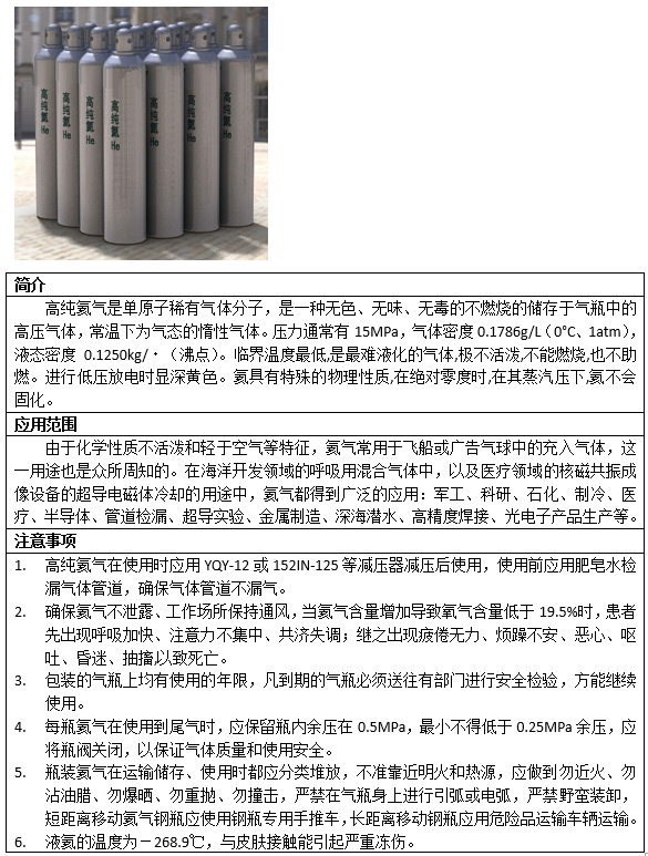 高純氦氣